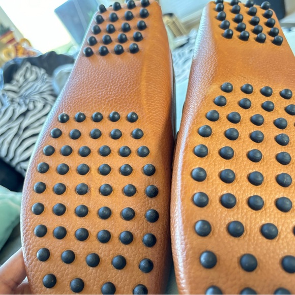 Size 12 cognac leather penny loafers - Picture 8 of 9